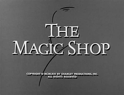 A Study in Suspense and Thrills: Alfred Hitchcock Hour: The Magic Shop